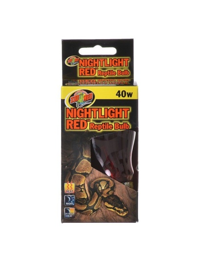 Zoo Med Nightlight Red Reptile Bulb - 40 Watts