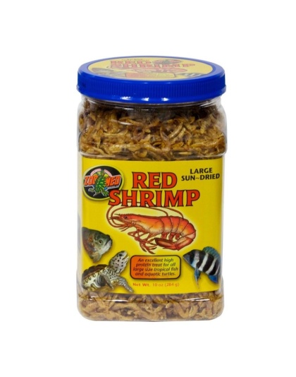 Zoo Med Large Sun-Dried Red Shrimp - 10 oz