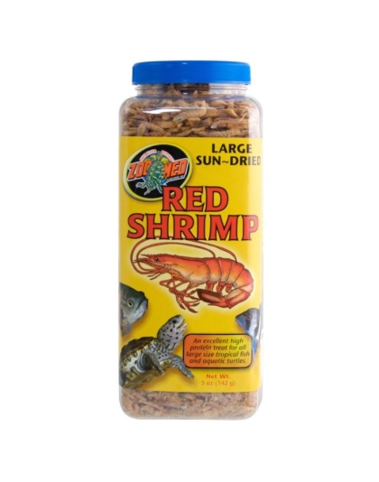 Zoo Med Large Sun-Dried Red Shrimp - 5 oz