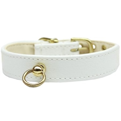 # 70 Dog Collar White Size 10