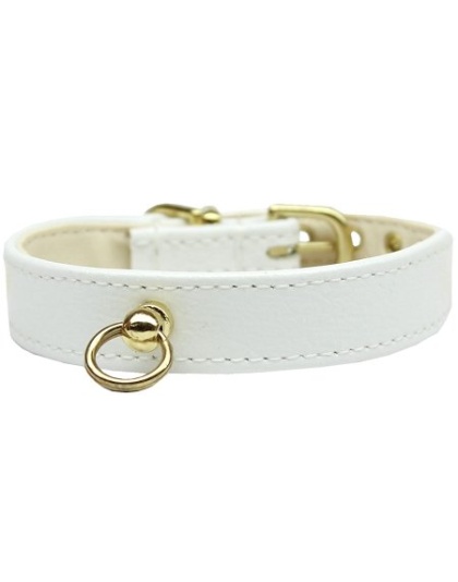 # 70 Dog Collar White Size 10