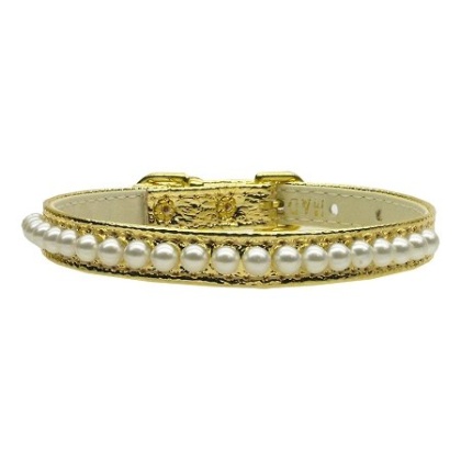 3/8" Pearl Collar Gold 10