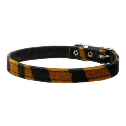 3/8" Plain Animal Print Collar Tiger 10