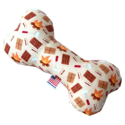 6" Bone Dog Toy Campfire