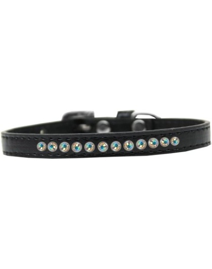 AB Crystal Size 10 Black Puppy Collar