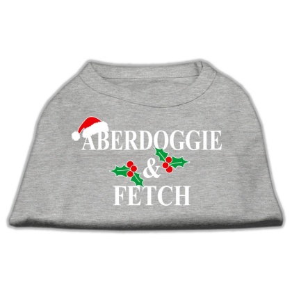 Aberdoggie Christmas Screen Print Shirt Grey L