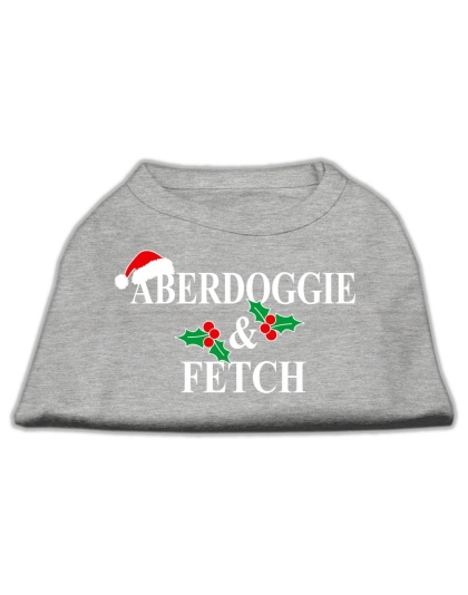 Aberdoggie Christmas Screen Print Shirt Grey L