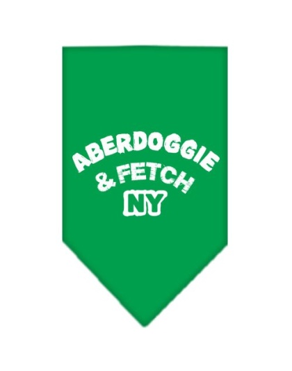 Aberdoggie NY Screen Print Bandana Emerald Green Large