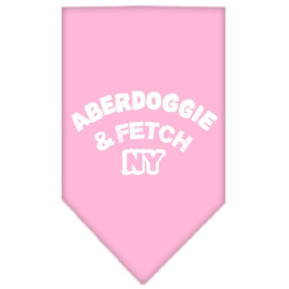 Aberdoggie NY Screen Print Bandana Light Pink Large