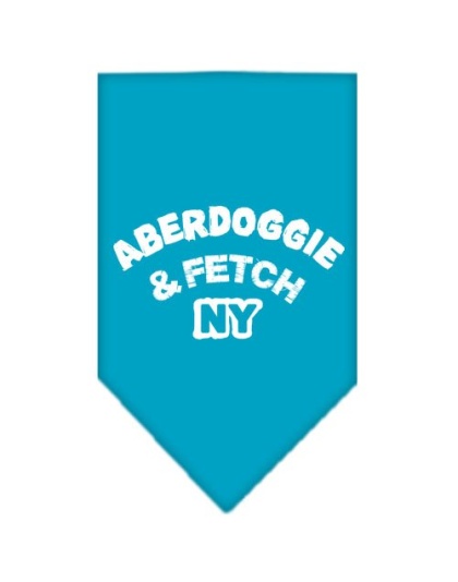 Aberdoggie NY Screen Print Bandana Turquoise Large