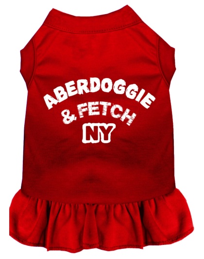 Aberdoggie NY Screen Print Dress Red 4X (22)