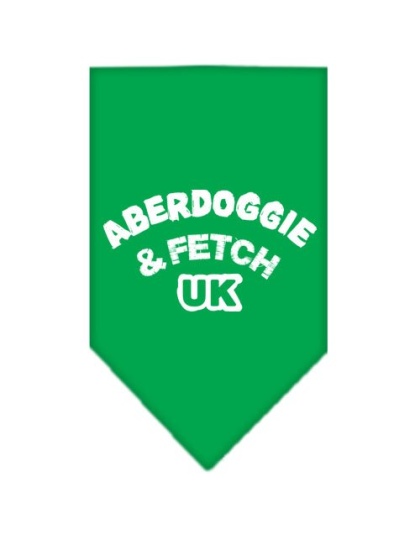 Aberdoggie UK Screen Print Bandana Emerald Green Large