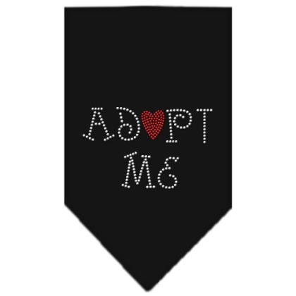 Adopt Me Rhinestone Bandana Black Large