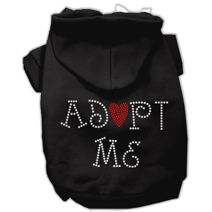 Adopt Me Rhinestone Hoodie Black L