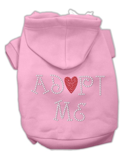 Adopt Me Rhinestone Hoodie Pink L