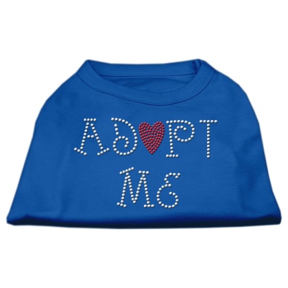 Adopt Me Rhinestone Shirt Blue Lg