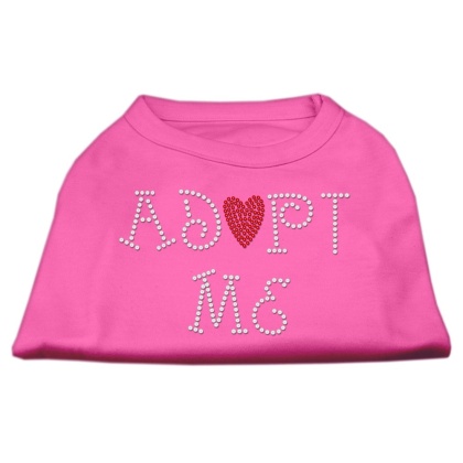 Adopt Me Rhinestone Shirt Bright Pink L