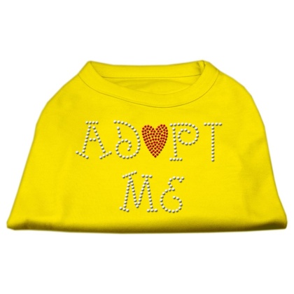 Adopt Me Rhinestone Shirt Yellow Lg