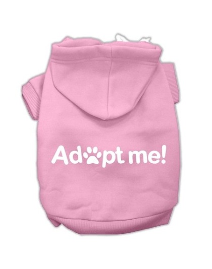 Adopt Me Screen Print Pet Hoodies Light Pink Size Lg