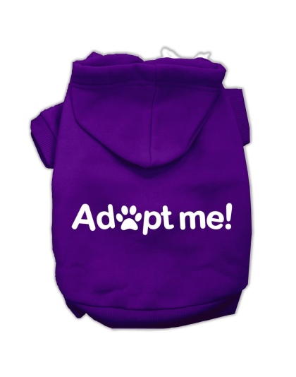 Adopt Me Screen Print Pet Hoodies Purple Size Lg
