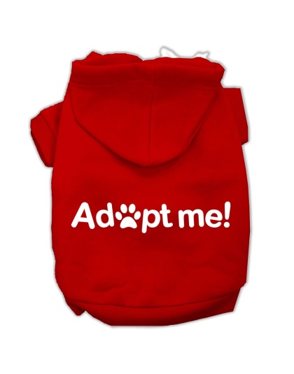 Adopt Me Screen Print Pet Hoodies Red Size Lg