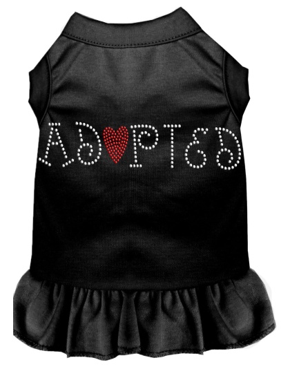 Adopted Rhinestone Dress Black 4X