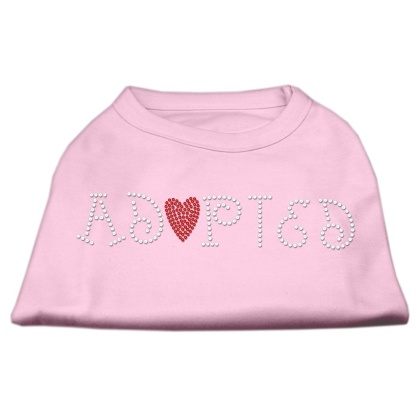 Adopted Rhinestone Shirt Light Pink L