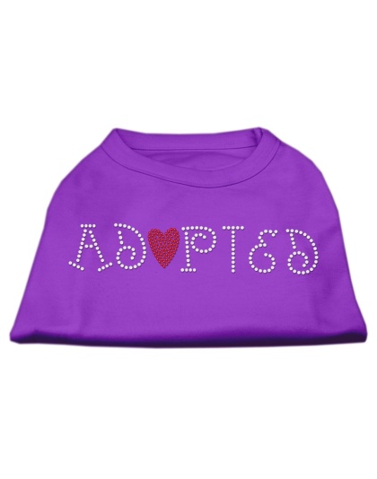 Adopted Rhinestone Shirt Purple L