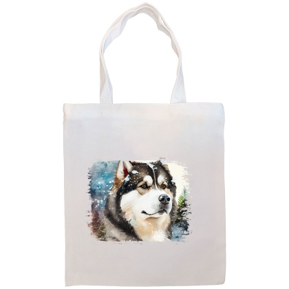 Alaskan Malamute Canvas Tote Bag Style2