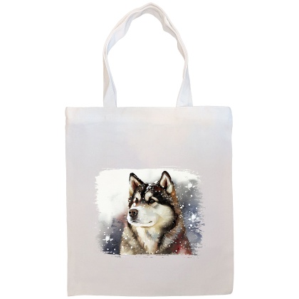 Alaskan Malamute Canvas Tote Bag Style4