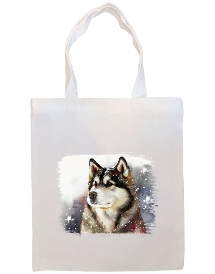 Alaskan Malamute Canvas Tote Bag Style4