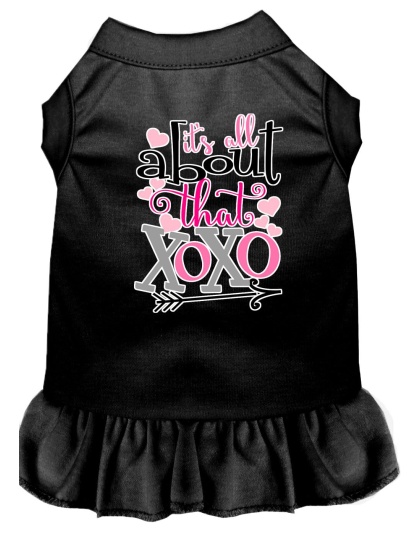 All about the XOXO Screen Print Dog Dress Black 4X