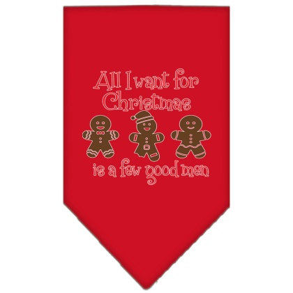 All I want is a Few Good Men Screen Print Bandana Red Large