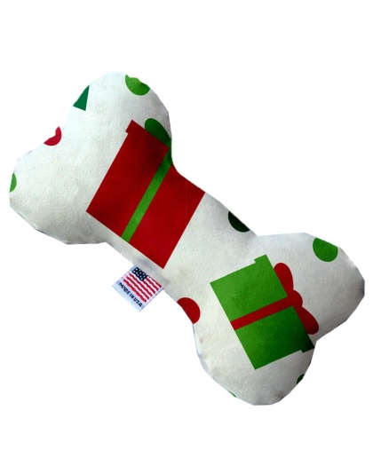 All the Presents! 10 Inch Canvas Bone Dog Toy