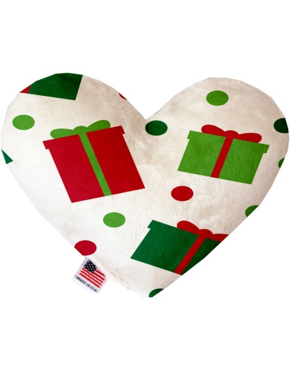 All the Presents! 6 Inch Canvas Heart Dog Toy