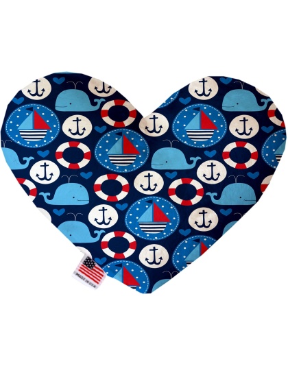 Anchors Away 6 inch Canvas Heart Dog Toy