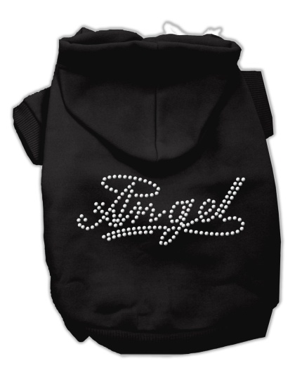 Angel Rhinestud Hoodie Black L