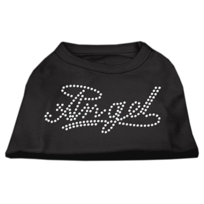 Angel Rhinestud Shirt Black L