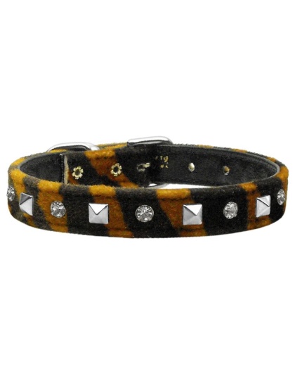 Animal Print Crystal and Pyramid Collars Tiger 10