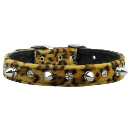 Animal Print Crystal and Spike Collars Leopard 10