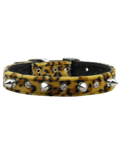 Animal Print Crystal and Spike Collars Leopard 10