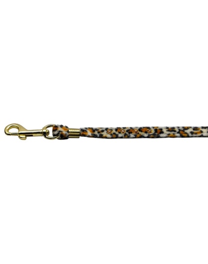 Animal Print Leash Jaguar 3/8 Jwl Leash