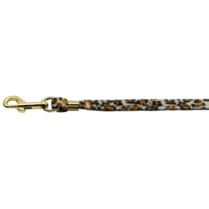 Animal Print Leash Jaguar 3/8 Plain Leash