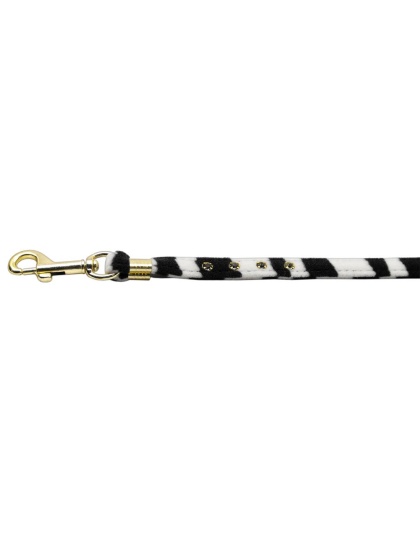 Animal Print Leash Zebra 3/8 Jwl Leash