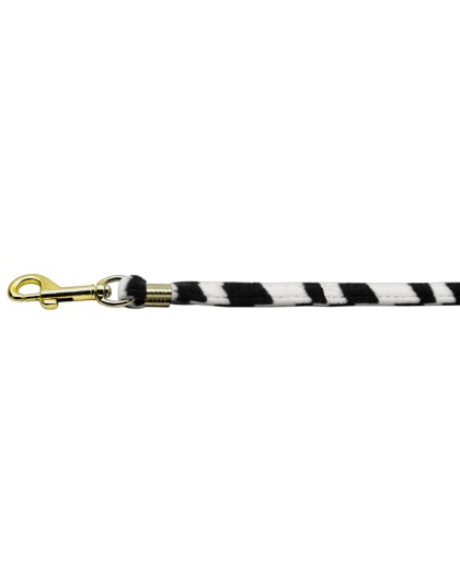 Animal Print Leash Zebra 3/8 Plain Leash