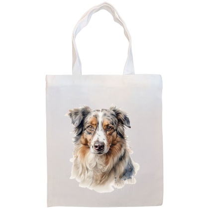 Australian Shepherd Canvas Tote Bag Style1