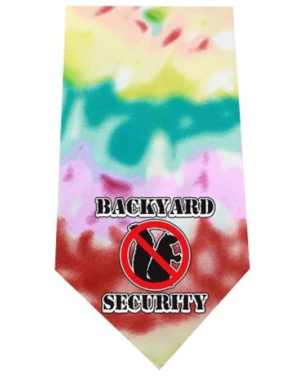 Back Yard Security Screen Print Bandana Tie Dye