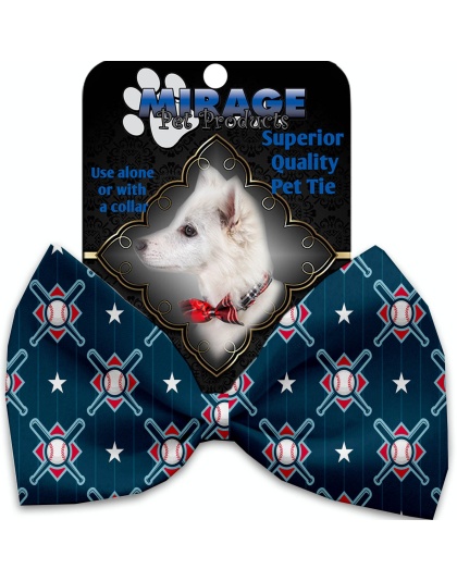 Bats and Balls Pet Bow Tie