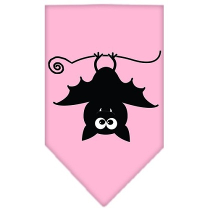 Batsy the Bat Screen Print Bandana Light Pink Large