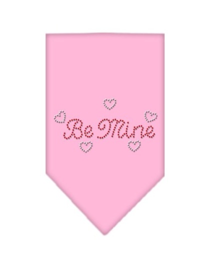 Be Mine Rhinestone Bandana Light Pink Large